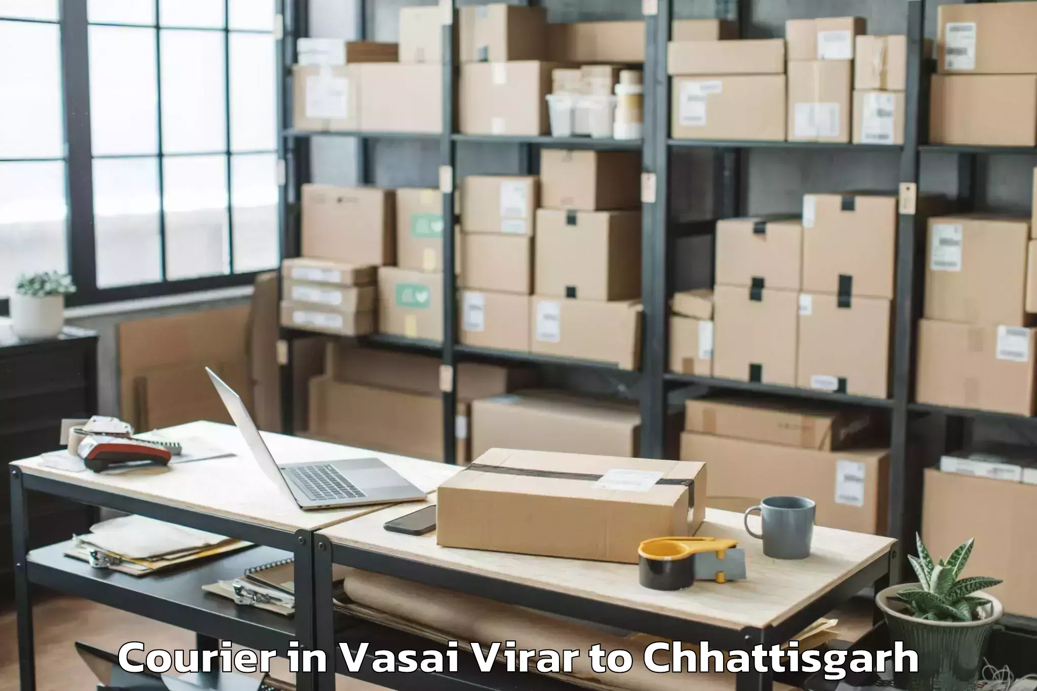 Easy Vasai Virar to Lohandiguda Courier Booking